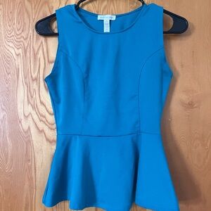 Blue Peplum Top